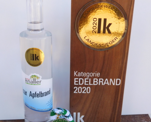 Obstbau Knaller Landessieger 2020 Edelbrand Elstar Steirische Landesbewertung
